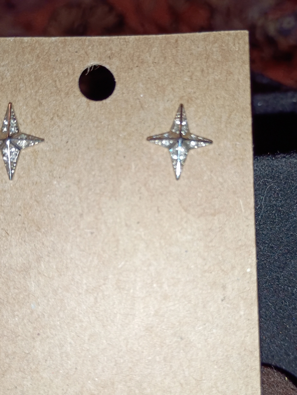 Michael Kors Silver Starburst CZ Stud Earrings